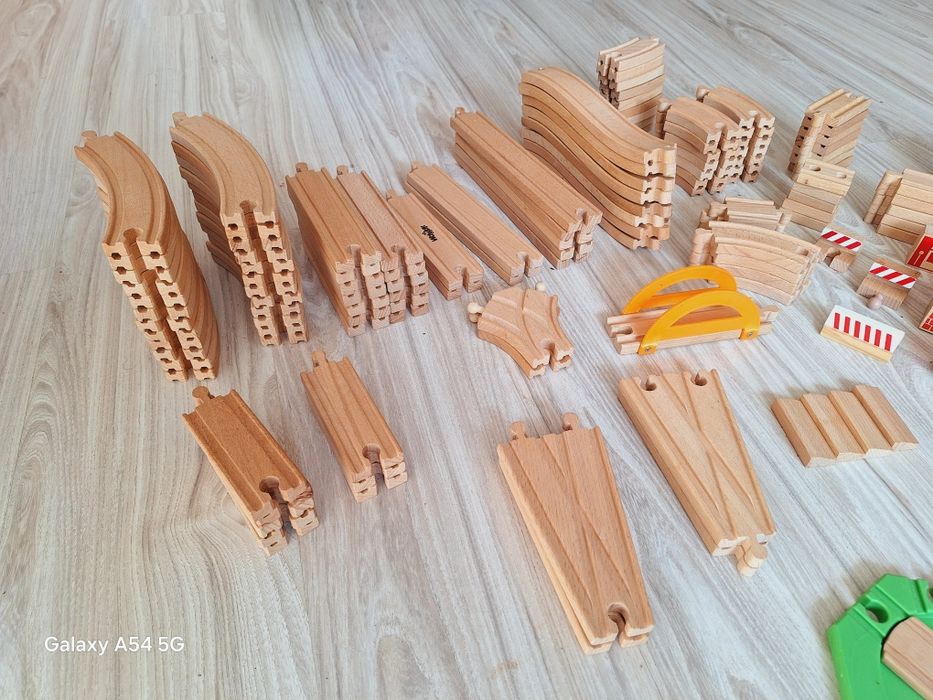 Tory drewniane duży zestaw XXL 170elementów