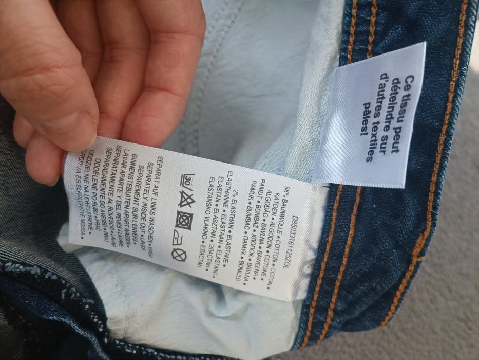 Ciemne spodenki dżinsowe męskie Fresh Made