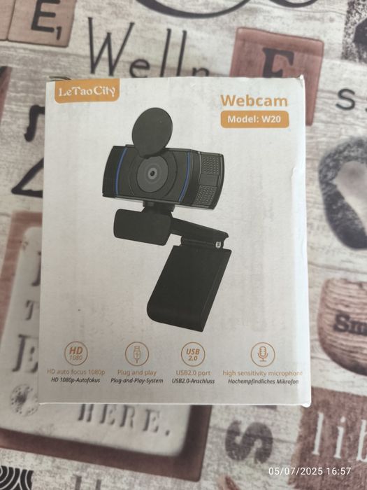 Webcam w20 auto focus 1080p