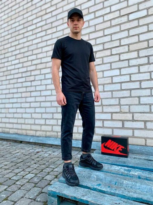 Кросівки Nike P-6000 Black р.36-38 — чорні Найк П6000 на кожен день | унісекс | ретро стиль