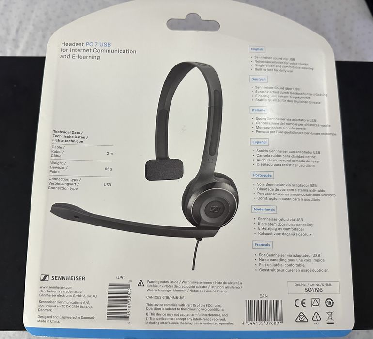Sennheiser Headset PC 7 USB