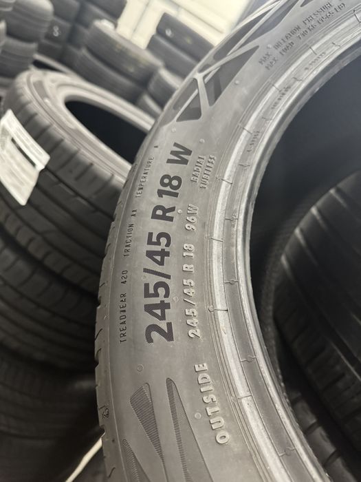 Літні шини БУ 245 45 R18  CONTINENTAL  Eco Contact 6 MO ,Склад шин