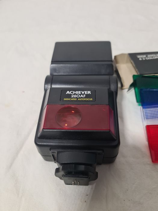 Flash Vintage Achiever para Canon EOS (Com Filtros Coloridos)