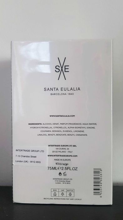 Perfumy Santa Eulalia Vesper PARFUM  75 ml nisza unikat