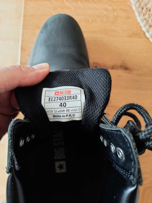 Buty damskie dziewczęce trapery/botki Big Star r.40