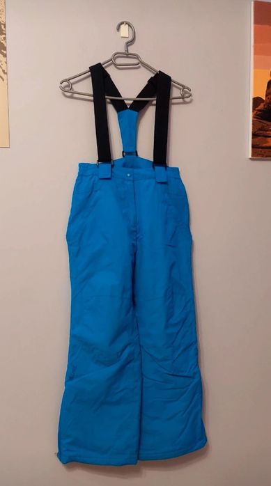 Jasnoniebieskie spodnie narciarskie, na narty, snowboard