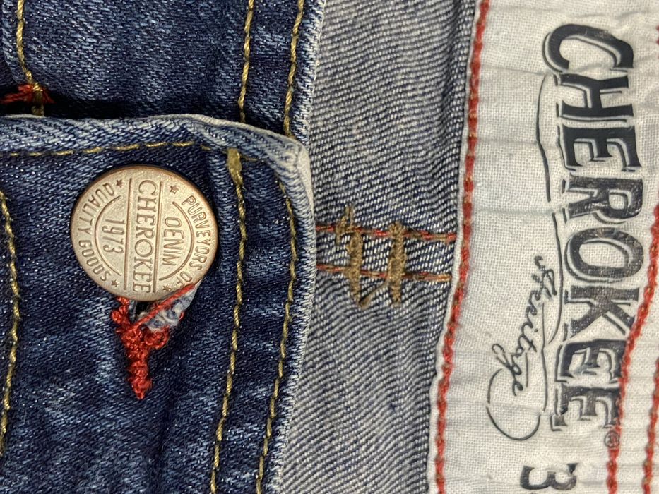 Cherokee 38/34 XXL spodnie jeansy niebieskie przetarcia