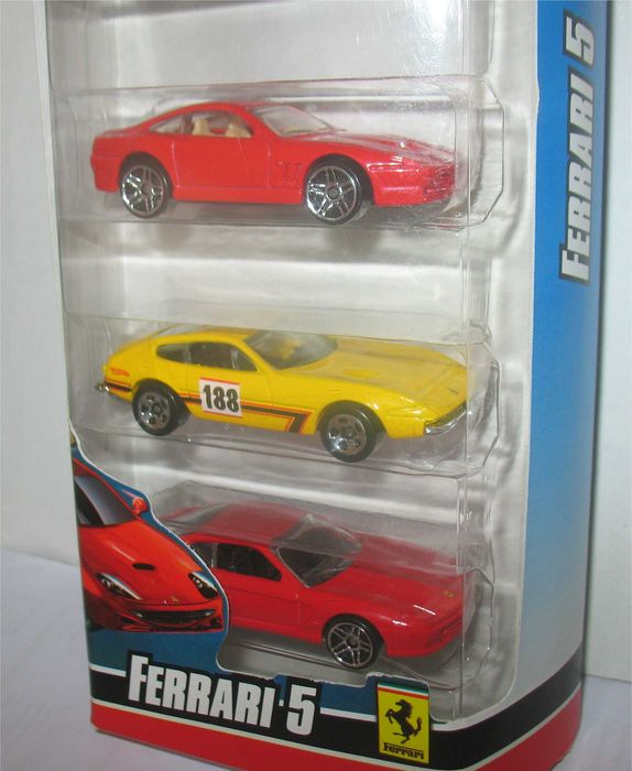 Hot Wheels - Pack de 5 Miniaturas Ferrari (2009)