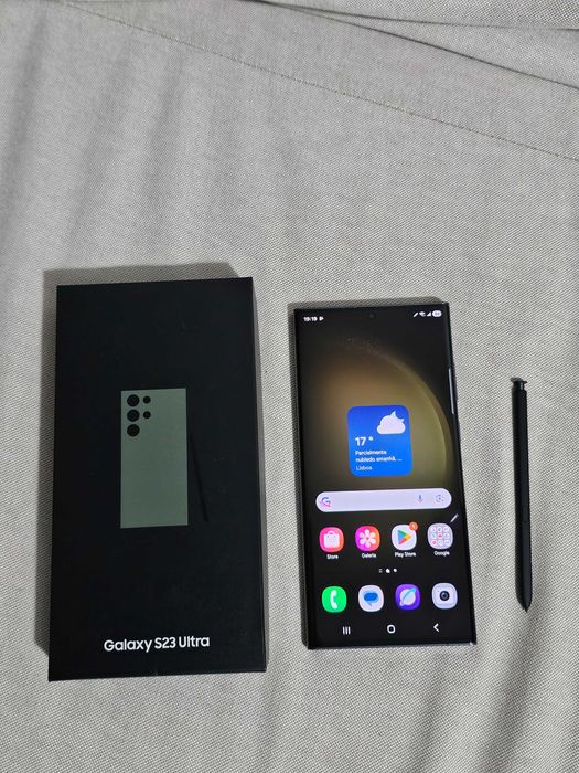 Samsung S23 Ultra 512GB.  Muito bom. Tudo de origem