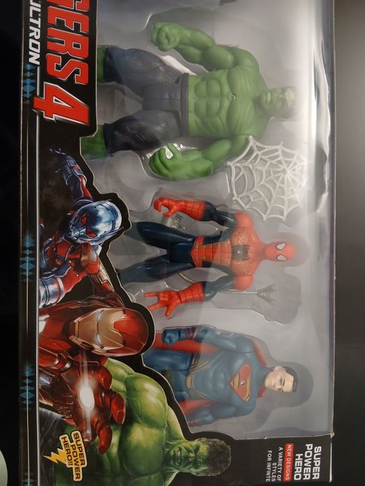 Pack 5 Bonecos Super-Heróis (Novos)