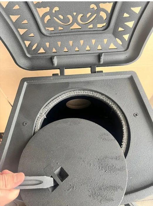 Чавунна піч камін 9 кВт Koza Чугунная печь камин