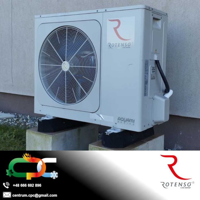 Zestaw z montażem Pompa ciepła Rotenso 4kW - 10kW