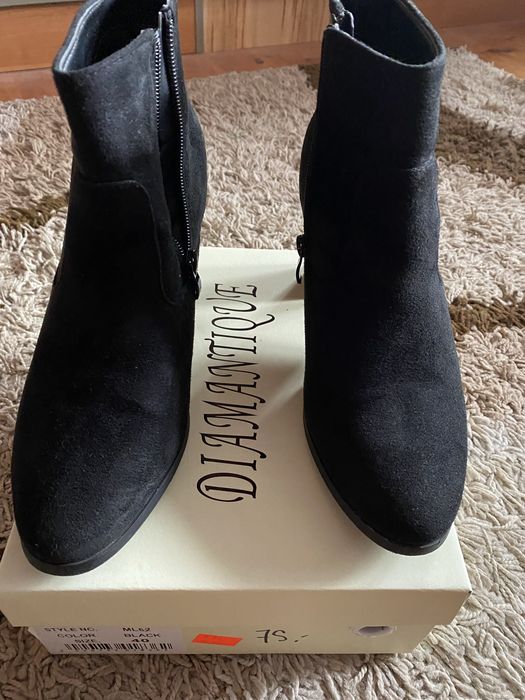 Czarne kozaczki/botki rozmiar 40