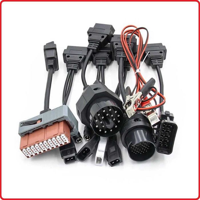 Набор 8шт переходников OBD Грузовых или Легковых авто Delphi DS150E