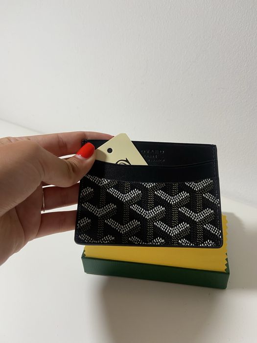 Carteira preta unissexo da goyard