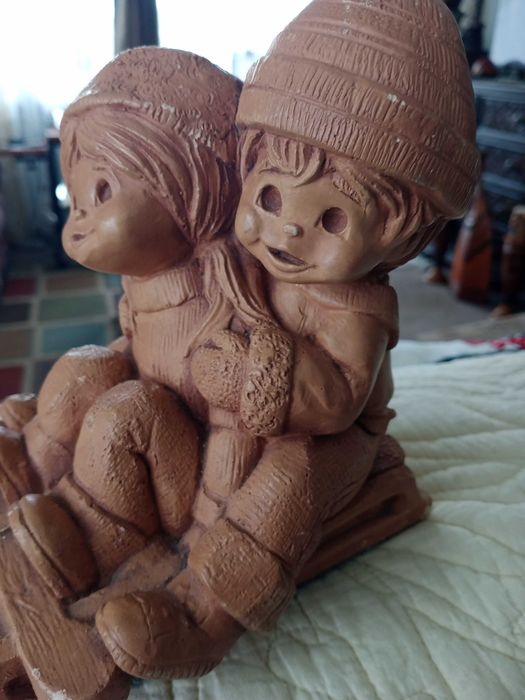 figurka vintage gliniana