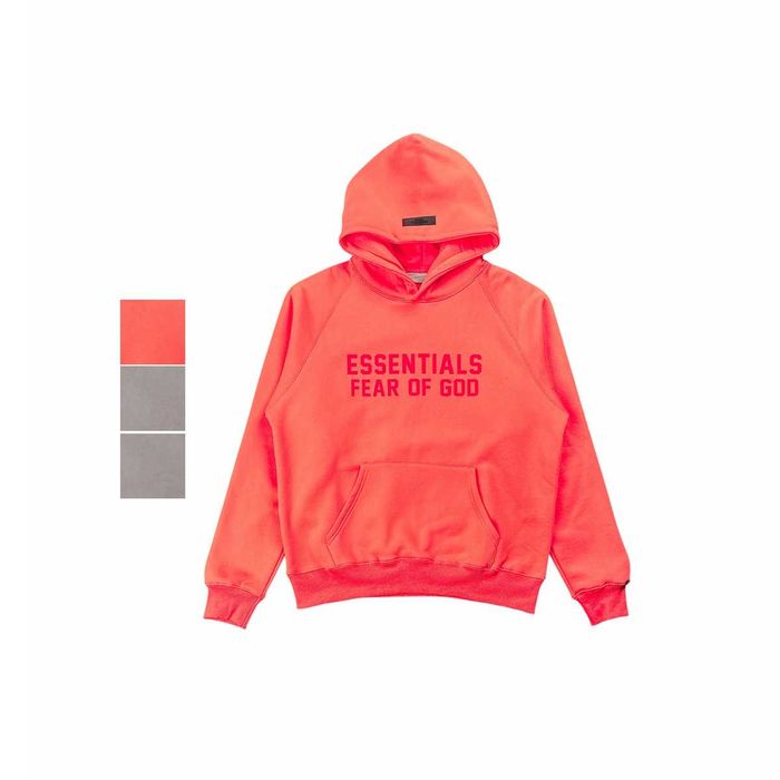 Худі Fear Of God Essentials Hoodie Coral \ Off Black \ Wood