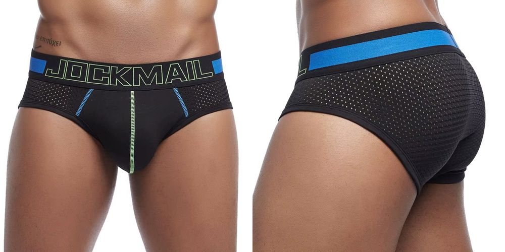 Męskie siateczkowe slipy na lato oddychające JOCKMAIL - M