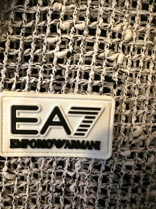 Серая блузка кольчуга сетка Armani