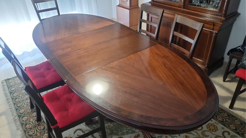 Mesa nogueira extensivel