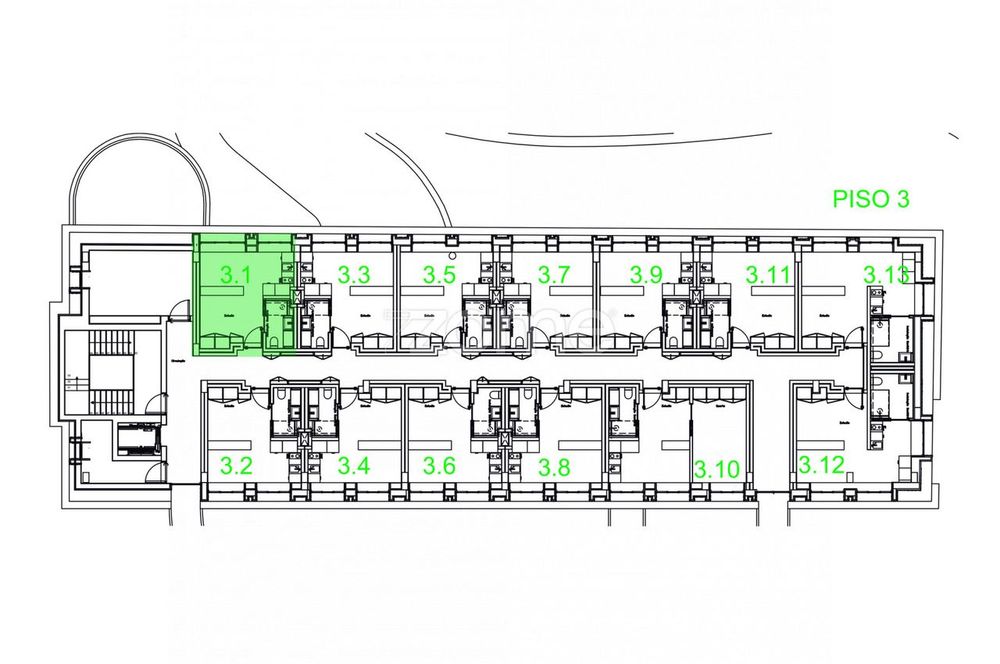 Apartamento novo T0 na Covilhã (Fração 3.1)