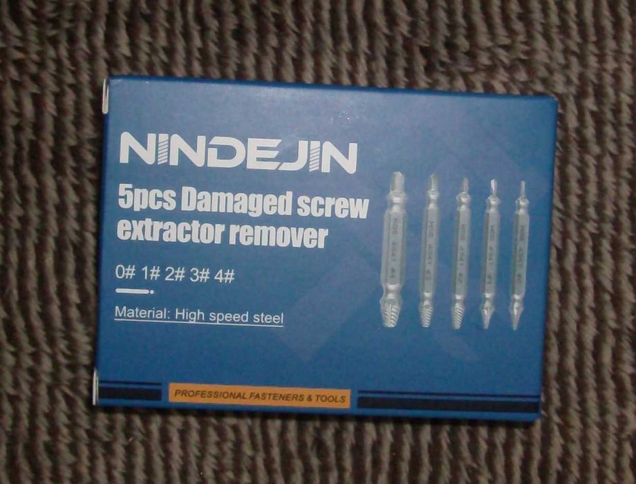 Broken Screw Extractor Set – Packaged in Box – Dimensions Shown in Photos64409497894659121