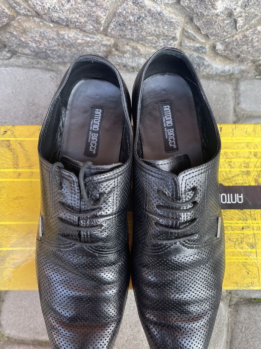 Летние мужские кожаные туфли Antonio Biaggi 45 р