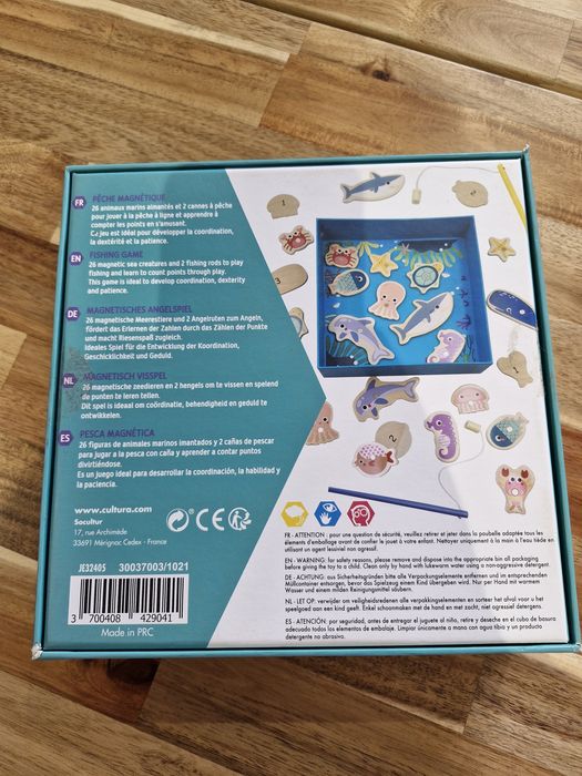 Jogo de Pesca Magnético PÊCHE MAGNÉTIQUE - Completo e em Bom Estado