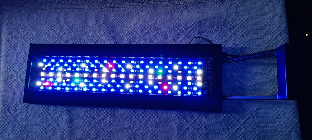 Iluminação de aquário água salgada/reef/ corais com ciclos e on/off