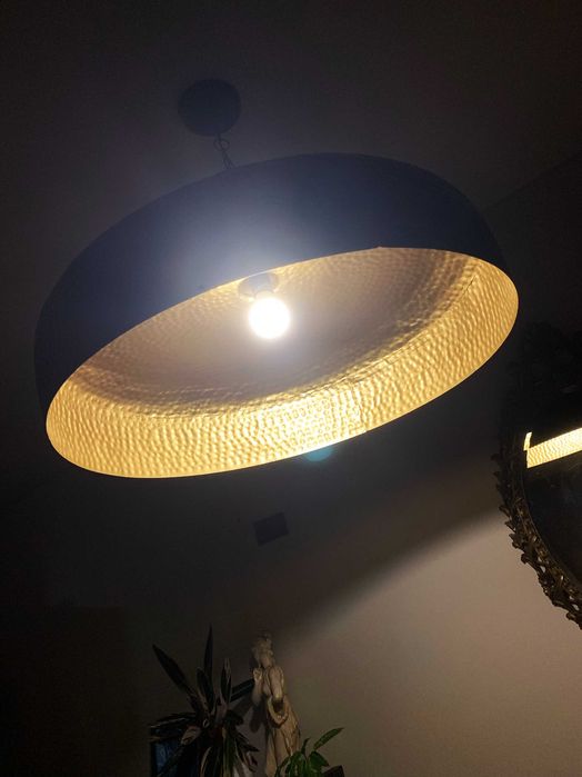 CANDEEIRO INDUSTRIAL em metal (80cm de diâmetro)