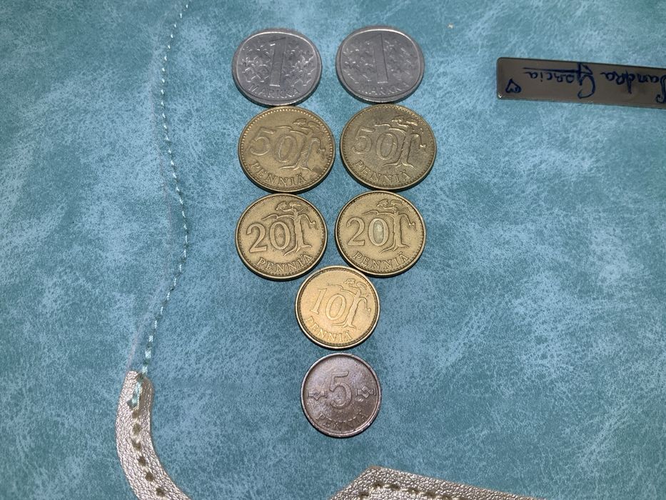 Lote moedas  suomen tasaval Finland / Finlândia