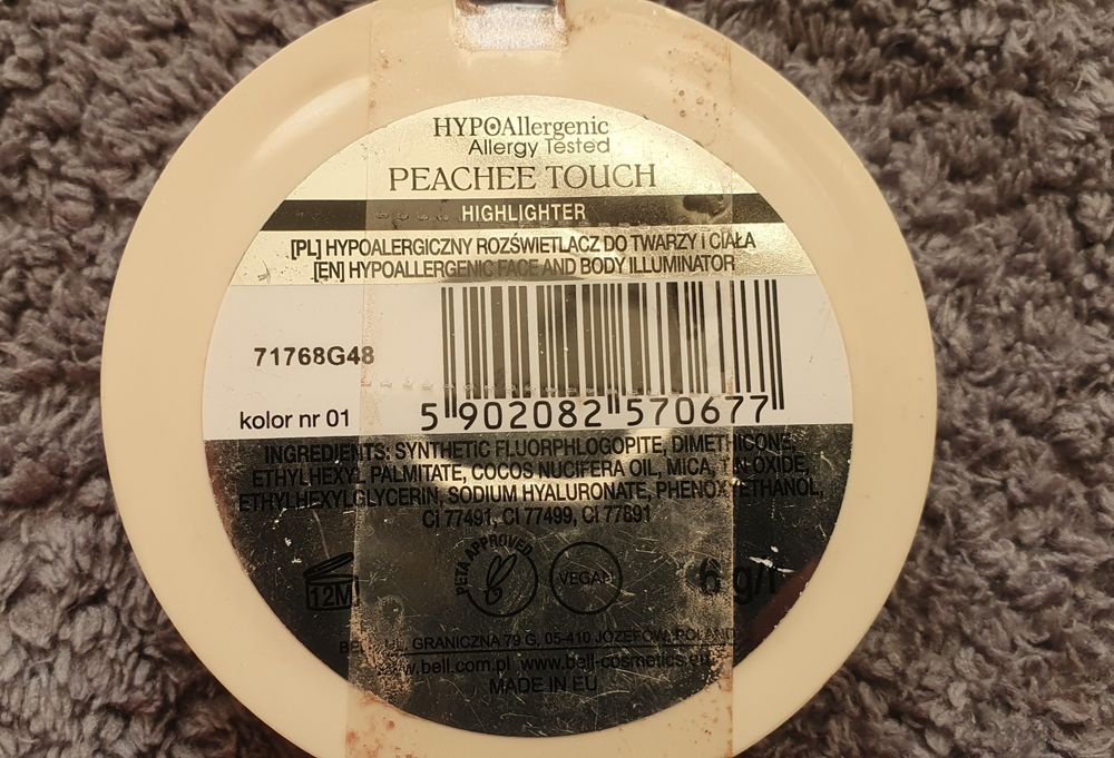 Zestaw róż rozświetlacz bronzer