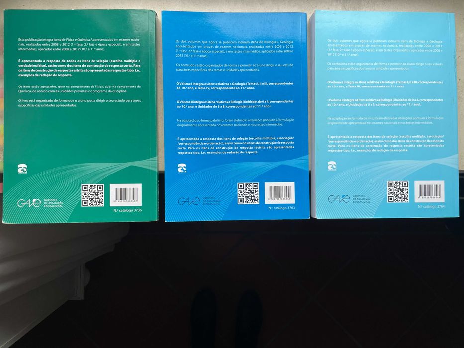 Livros GAVE - Exames Nacionais