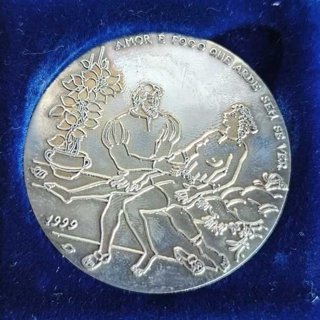 Medalha em Prata 925 "Camões, Dia de Portugal"