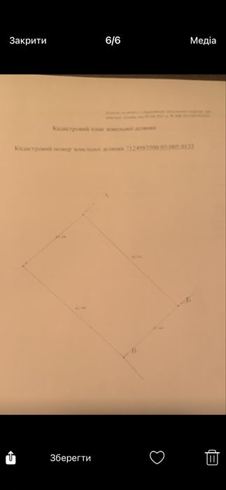 Земельна ділянка під будівництво