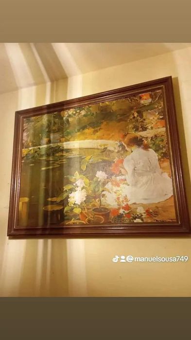 Vendo esta pintura a óleo muita bonita bom estado com a sinatura