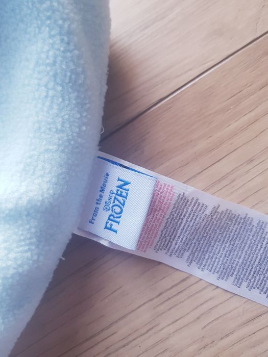 Zimowe ocieplane czapka z kominem dziewczęca marki Frozen Anna