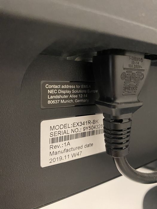 Monitor NEC model EX341R-BK