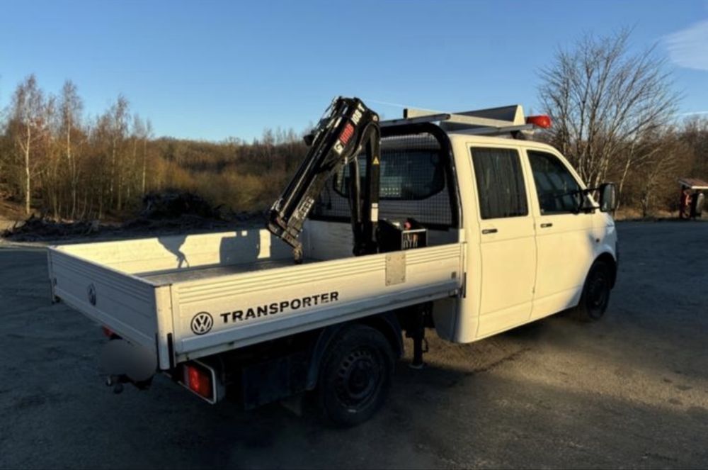 VW Transporter T5  1,9 TDI z żurawiem HIAB