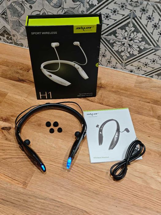Słuchawki sportowe Zealot H1 Bluetooth Składane z mikrofonem Czarne
