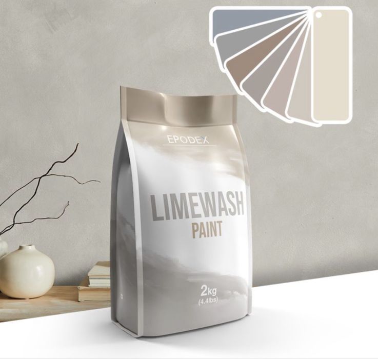 Tinta LimeWash Microcimento Cinza Epodex