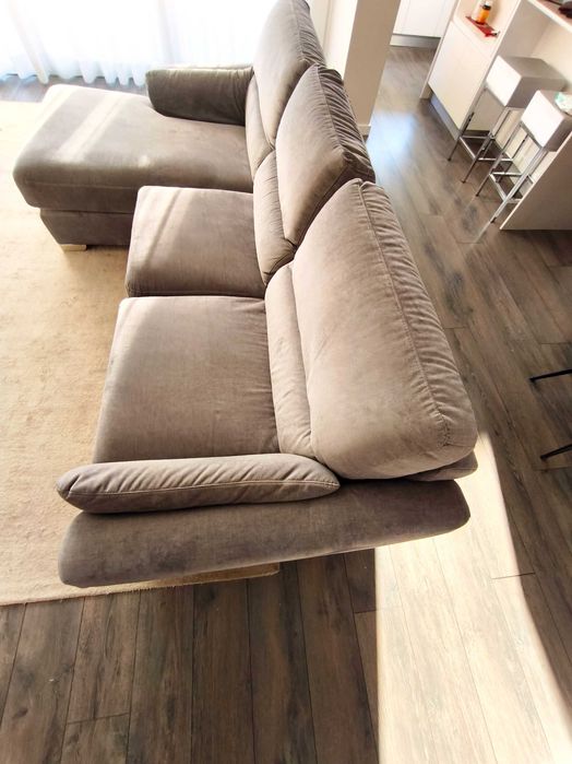 Sofá com Chaise Longue – Excelente Estado