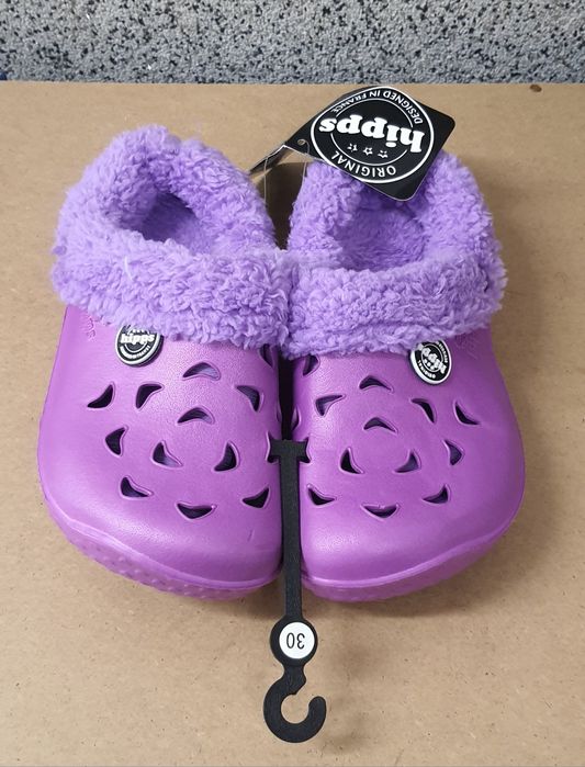 Hipps Kroksy klapki z odpinanym ociepleniem