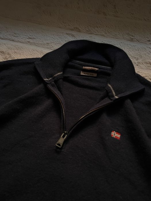 NAPAPIJRI (S/M/L) Merino Wool DAMAVAND HALF-ZIP Jumper свитер мужской