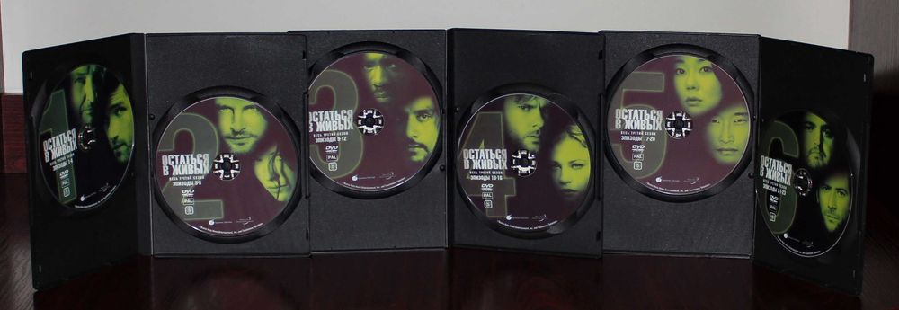DVD фільми: Остаться в живых. LOST - 1, 2, 3 сезоны. 17 DVD.: 299