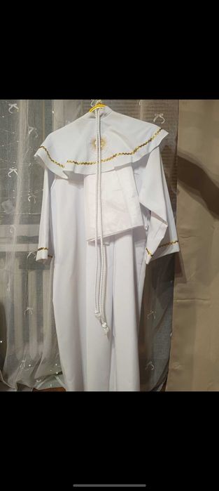 Alba komunijna+buty, bolerko, rękawiczki, sukienka na przebranie biala