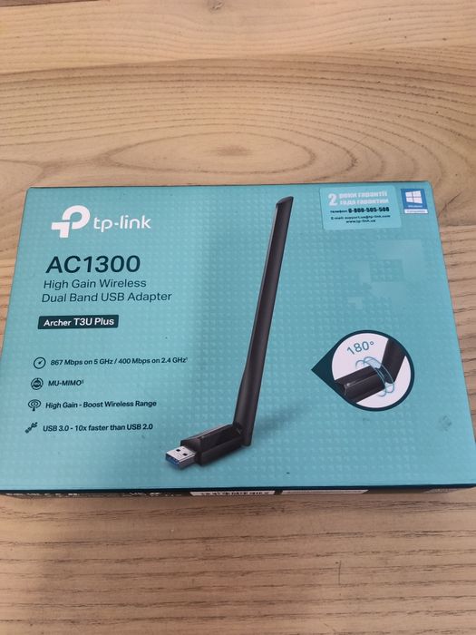 Адаптер WiFi TP-Link Archer T3U Plus AC1300