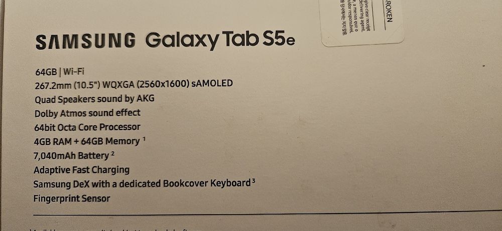 Samsung Galaxy Tab S5e