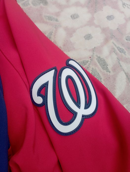 Теплая куртка бомбер Majestic MLB Washington Nationals