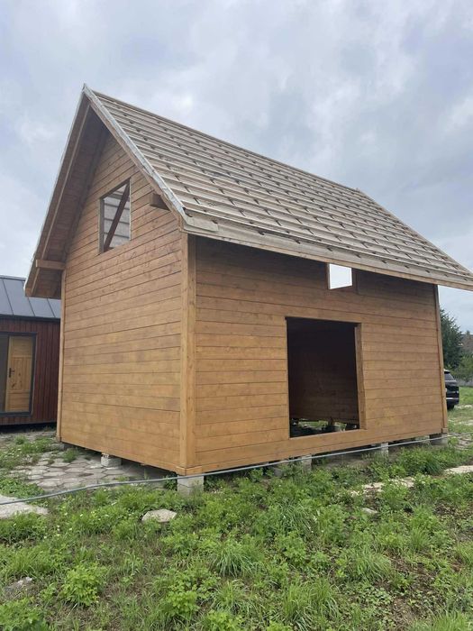 Konstrukcja domy z bali 7x5m do samodzielnego montażu, 60m2 pow.użytk.